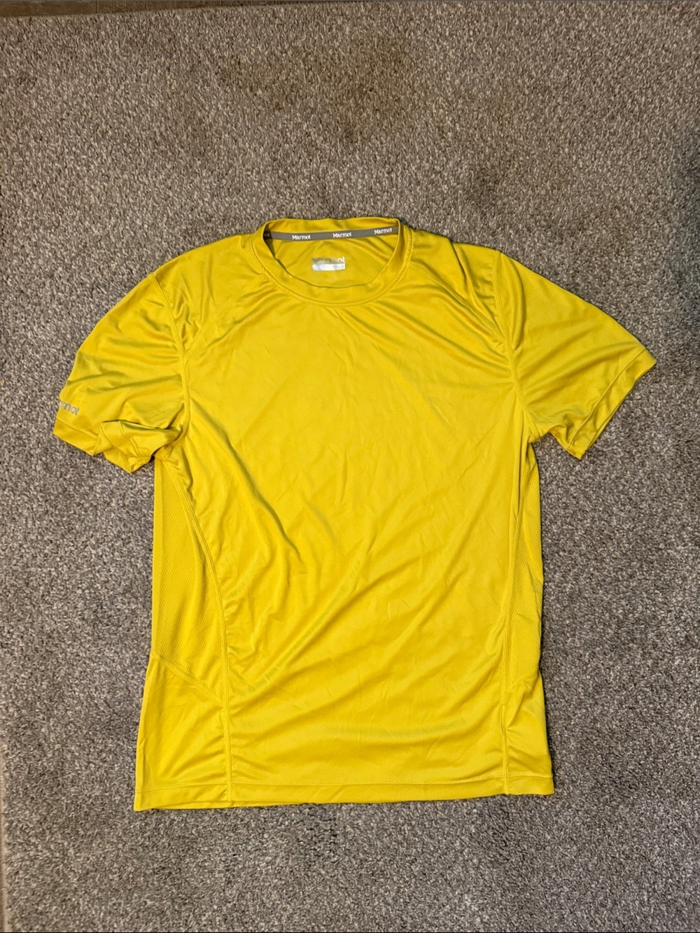 Marmot Bright Yellow Short Sleeve Performance Tee